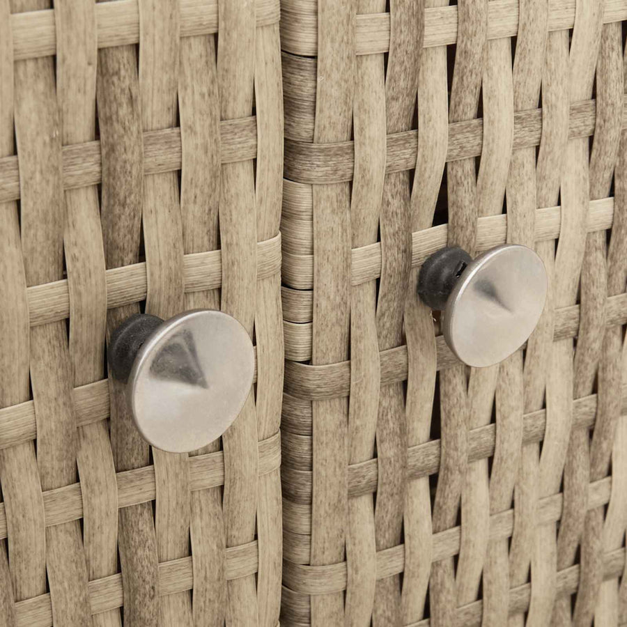 Kast met plank Beige 70 x 50 x 87 cm Polyester en Roly Ratten