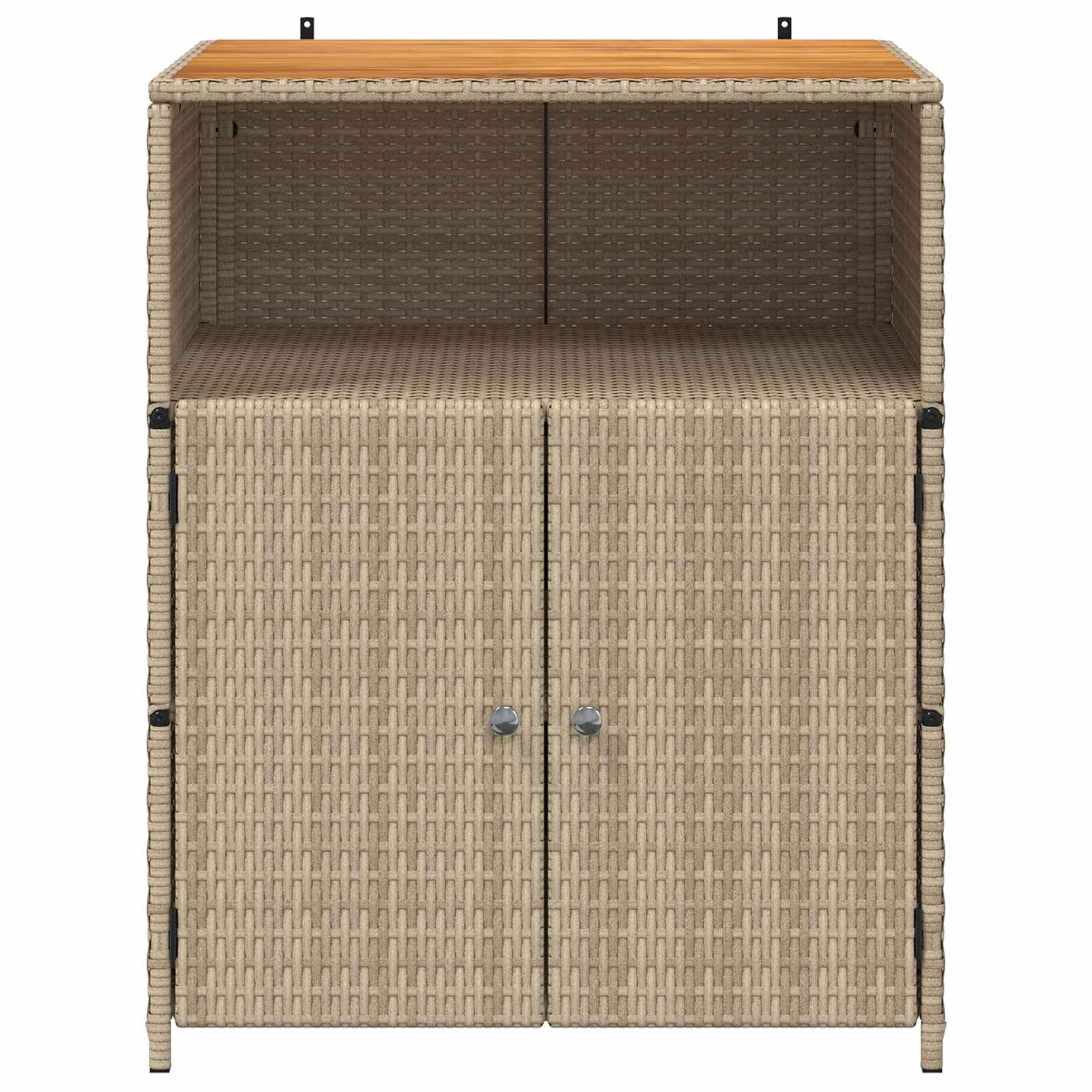 Kast met plank Beige 70 x 50 x 87 cm Polyester en Roly Ratten