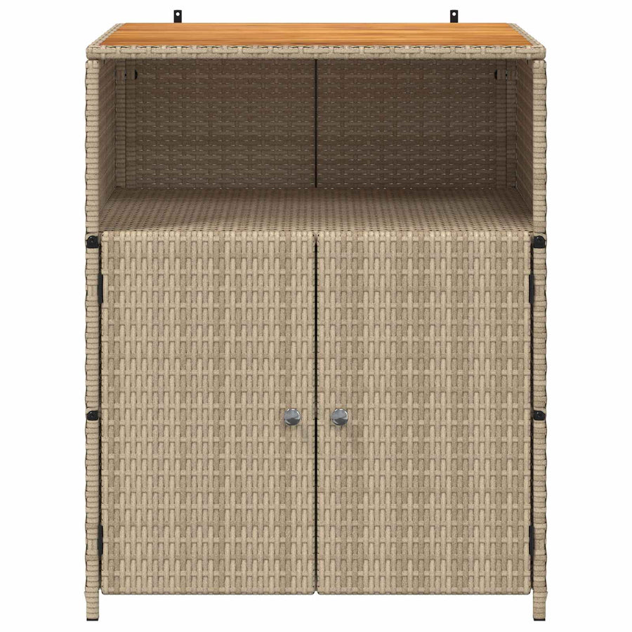 Kast met plank Beige 70 x 50 x 87 cm Polyester en Roly Ratten