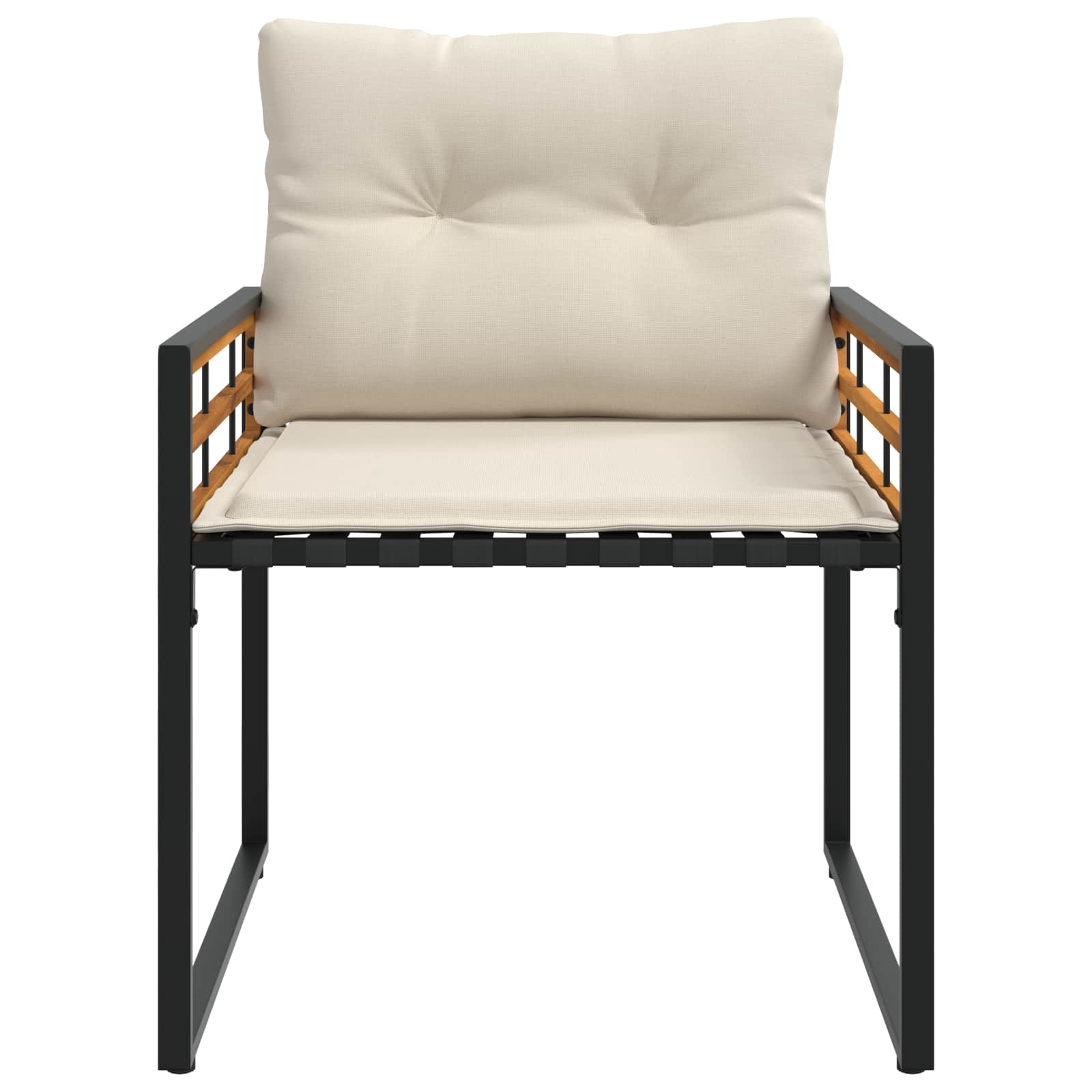 Buitenmeubelset Met Kussen 4 Pcs Crème Crèmewit Bank +2x stoel +tafel
