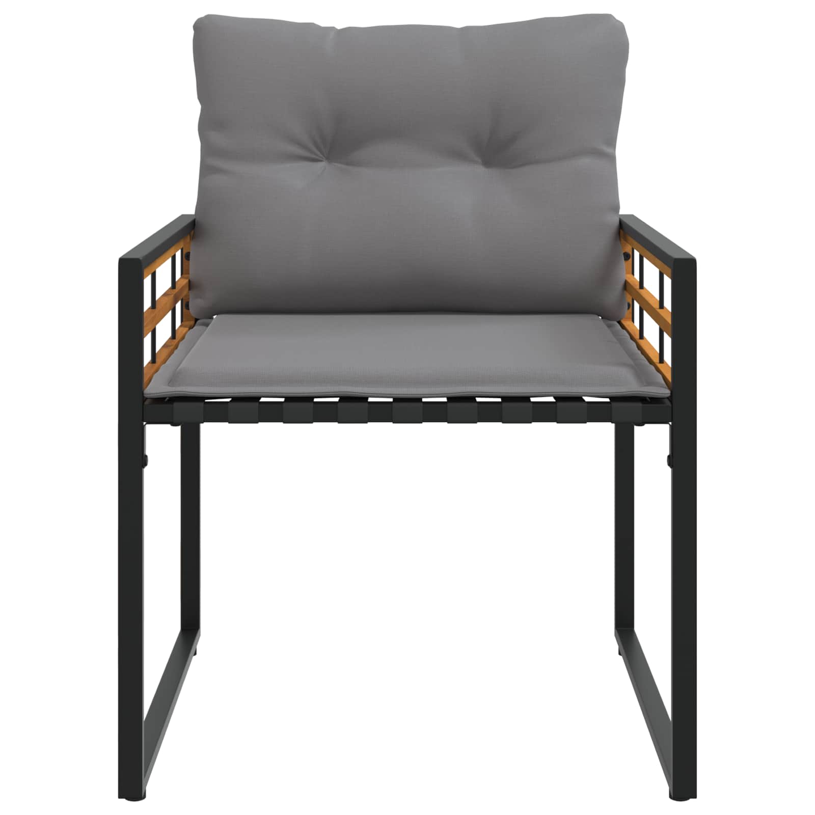 Buitenmeubelset Met Kussen 4 Pcs Lichtgrijs Bank +2x stoel +tafel