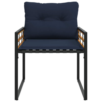 Buitenmeubelset Met Kussen 4 Pcs Marineblauw Bank +2x stoel +tafel
