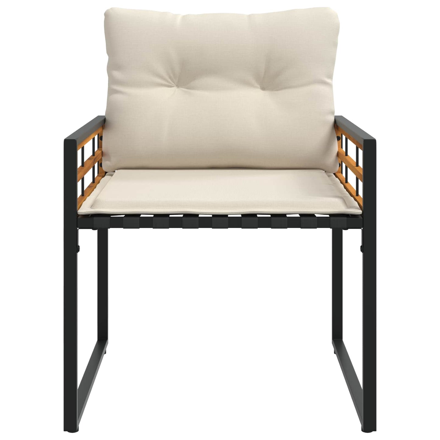 Buitenmeubelset Met Kussen 3 Pcs Crème Crèmewit 2x stoel +tafel