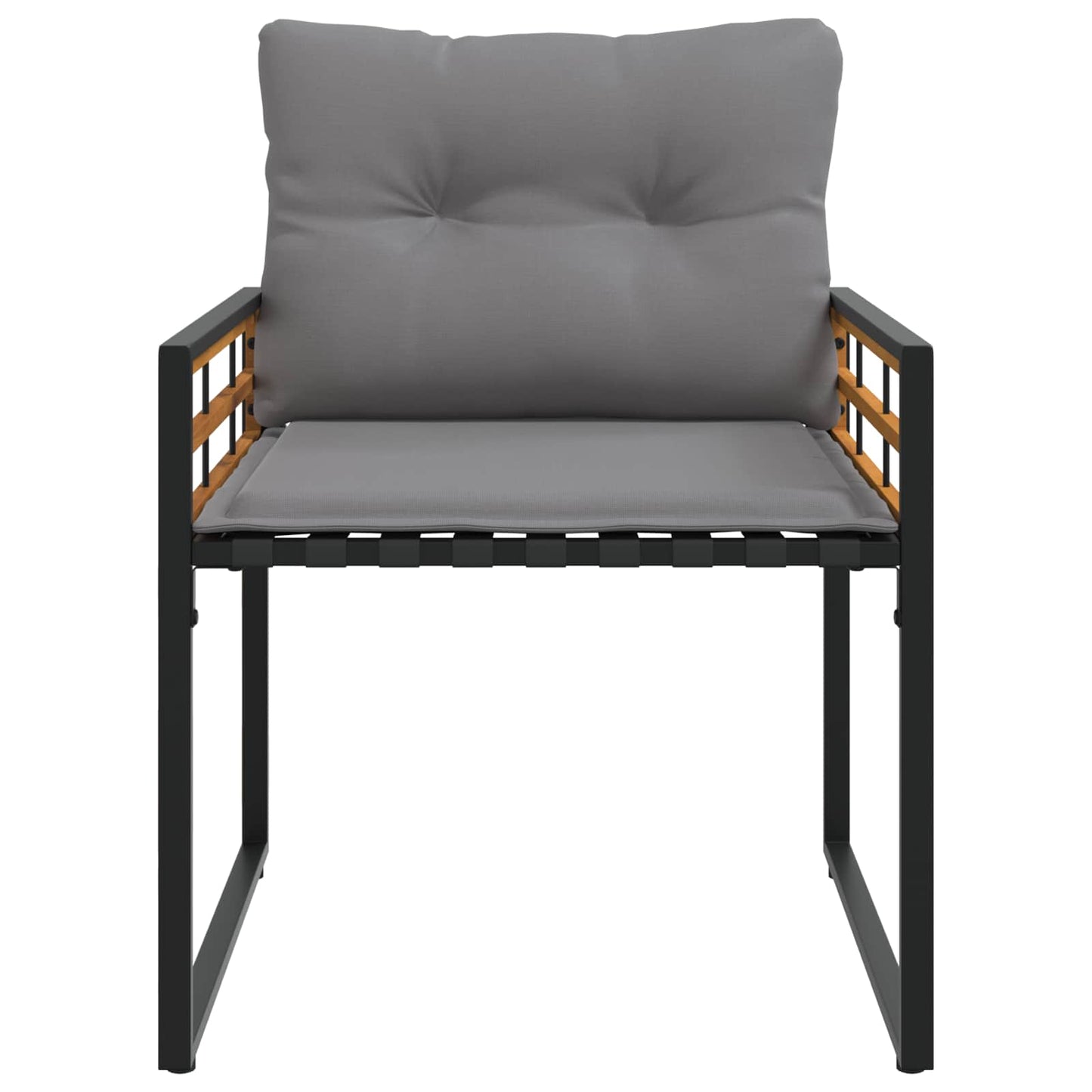 Buitenmeubelset Met Kussen 3 Pcs Lichtgrijs 2x stoel +tafel