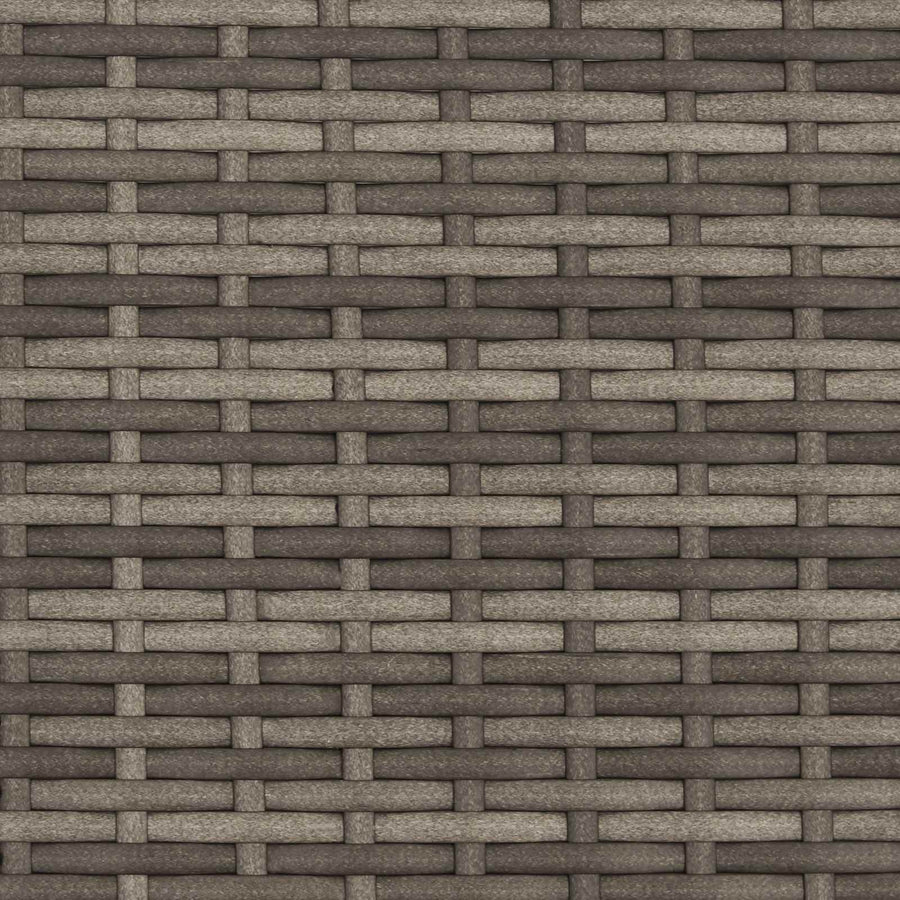 Bank Met Kussen 115 X 65 X 72 Cm Rattan grijs en donkergrijs