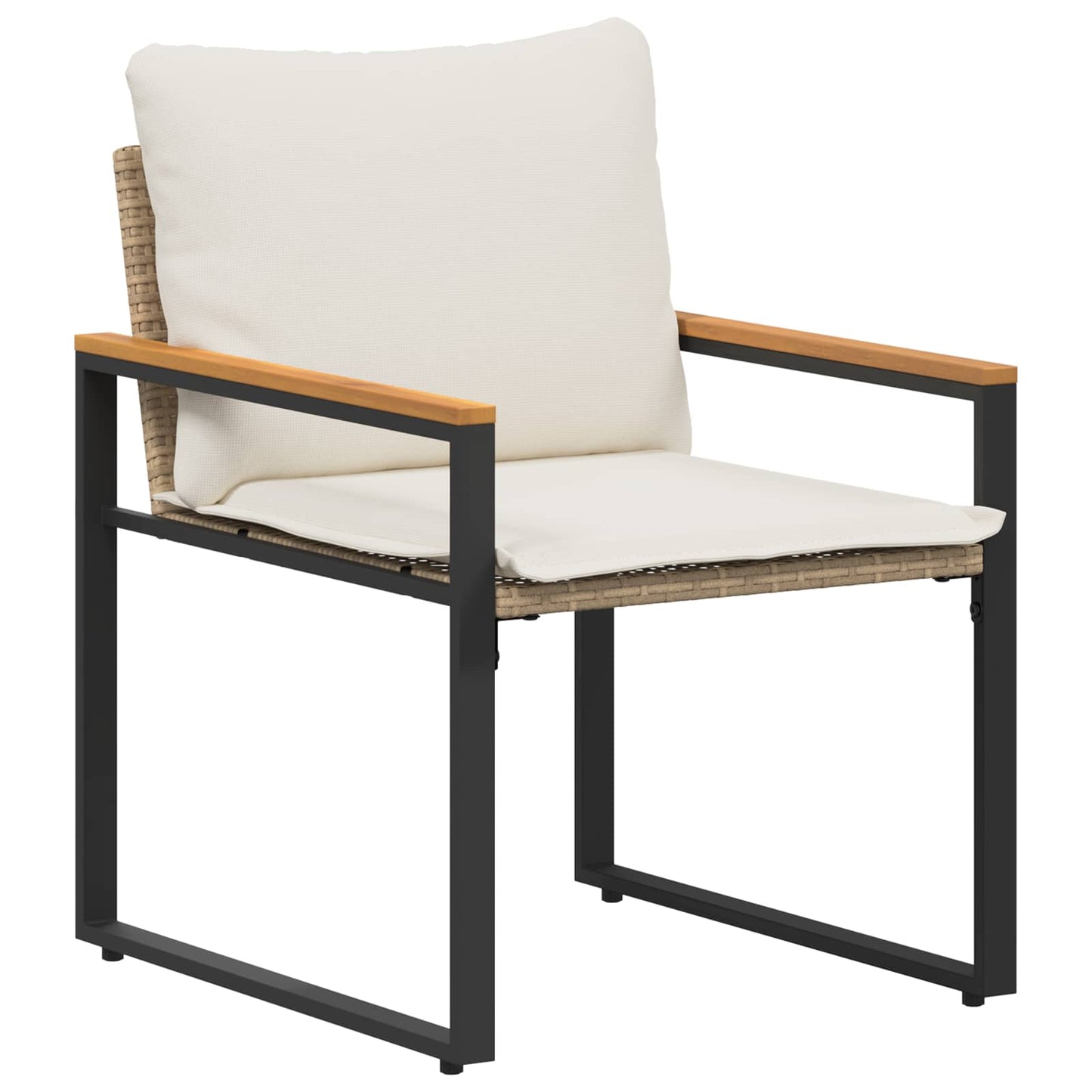 Meubelsets Met Kussen 3 Pcs En Crème Wit Rattan beige en crèmewit