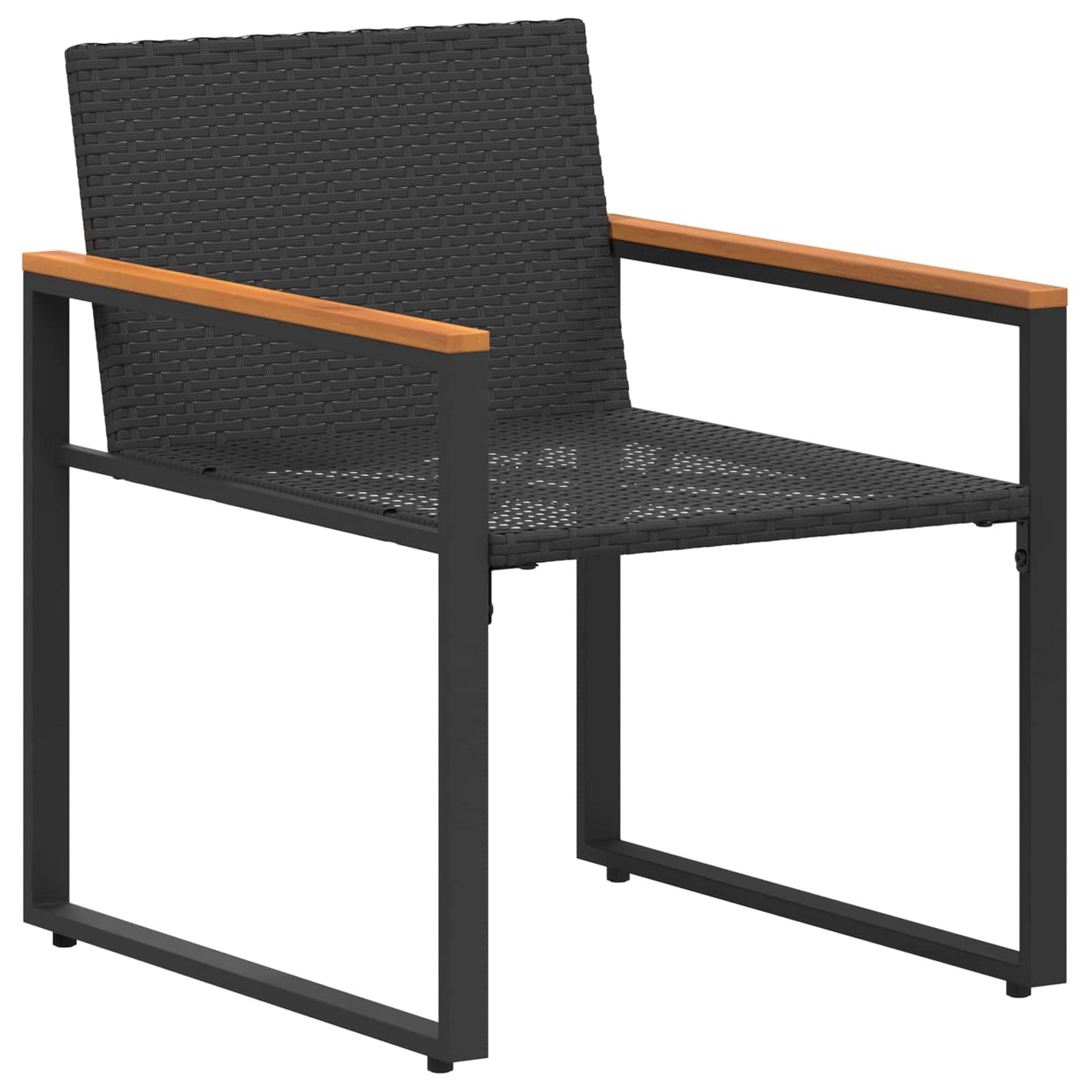 Meubelsets Met Kussen 3 Pcs Rattan Zwart en turquoise