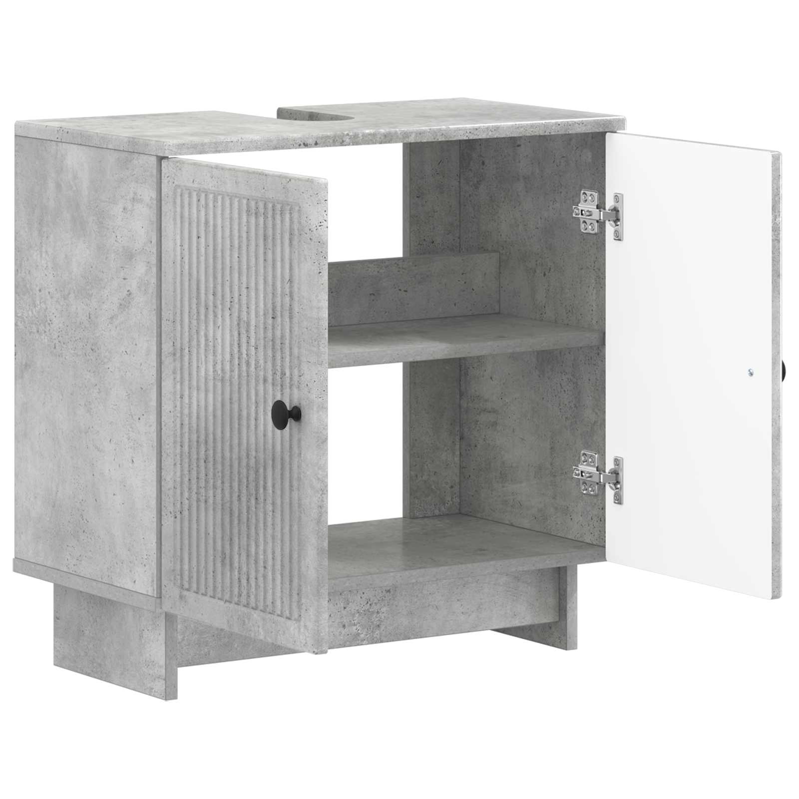 Badkamer wastafelkast EDE Betongrijs 59,5 x 31,5 x 59 cm