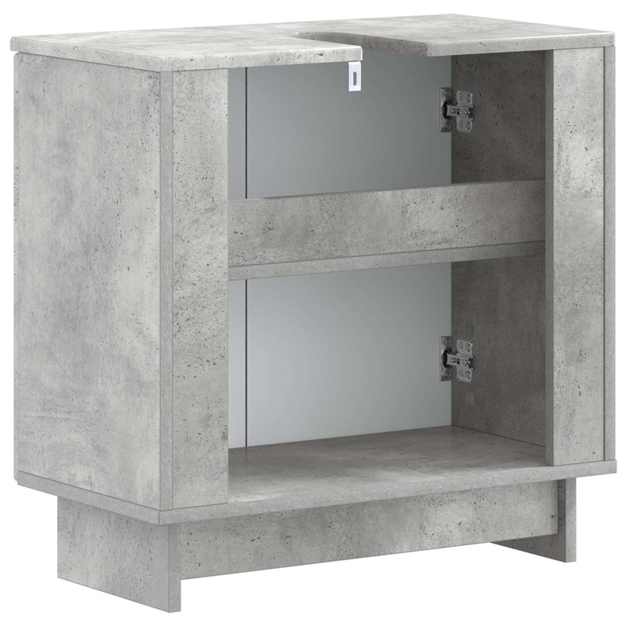 Badkamer wastafelkast EDE Betongrijs 59,5 x 31,5 x 59 cm