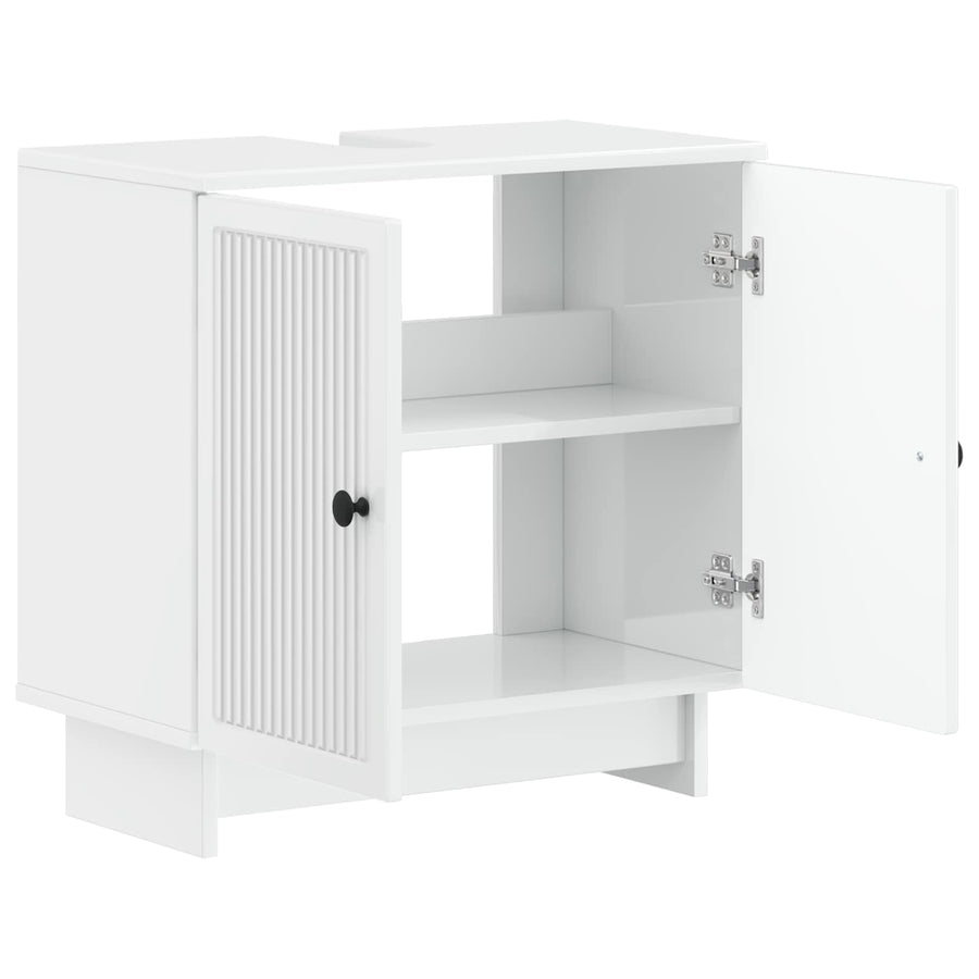 Badkamer wastafelkast EDE Hoogglans Wit 59,5 x 31,5 x 59 cm