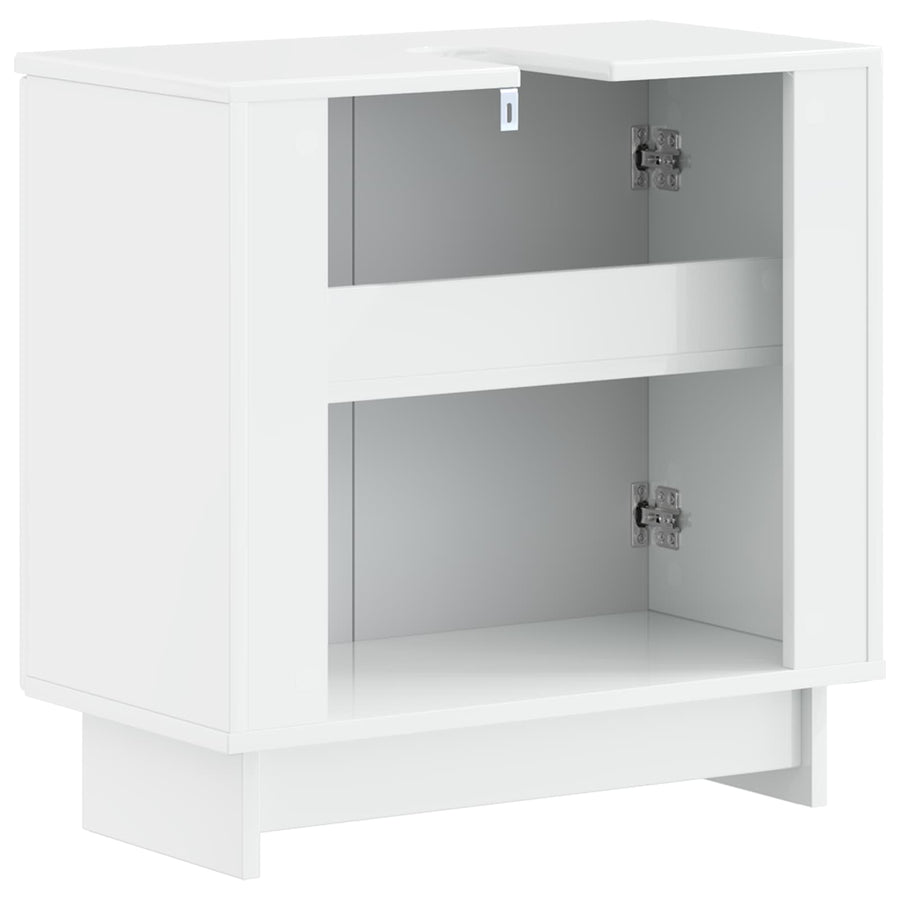 Badkamer wastafelkast EDE Hoogglans Wit 59,5 x 31,5 x 59 cm