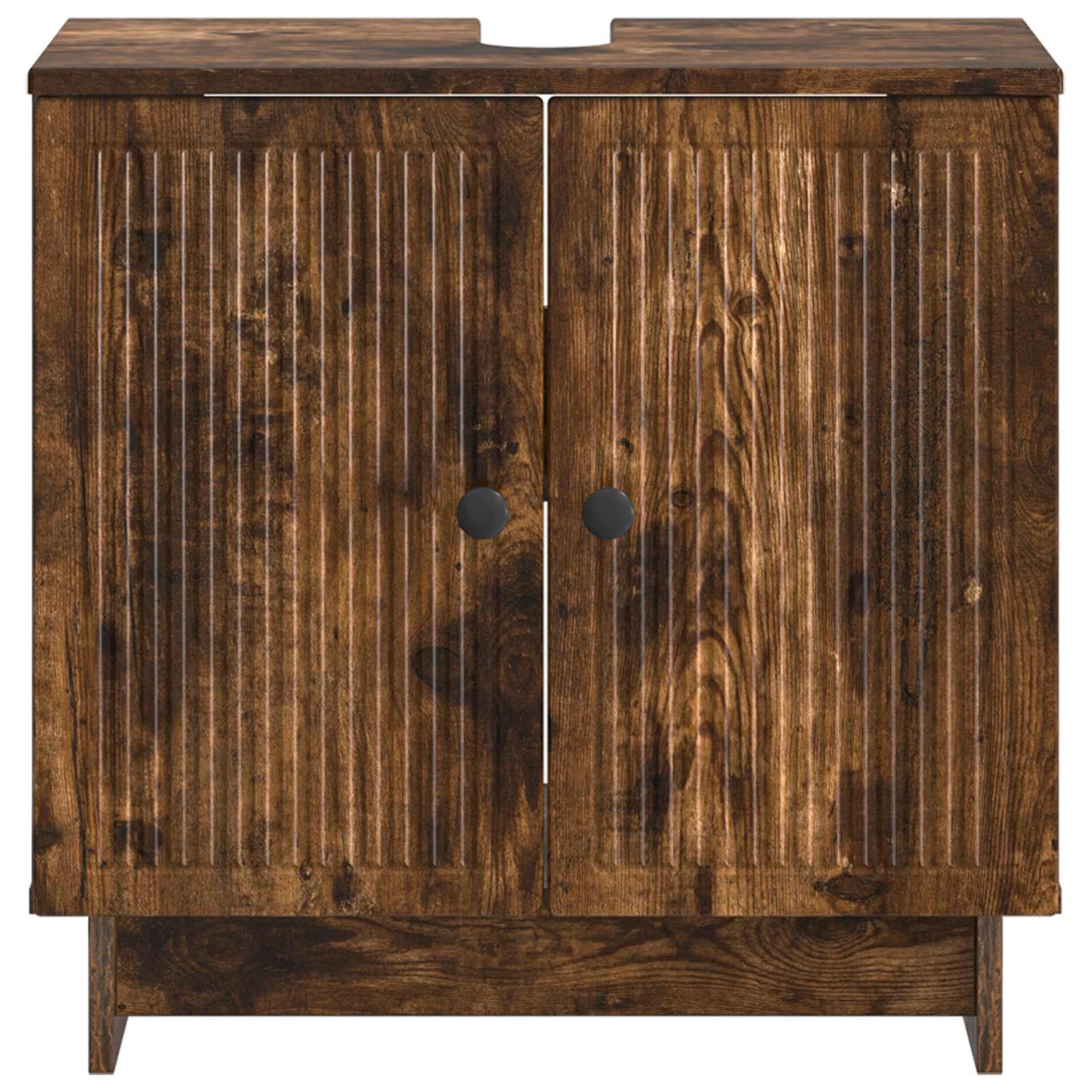 Badkamer wastafelkast EDE Gerookt eiken 59,5 x 31,5 x 59 cm