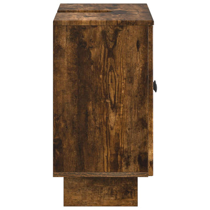 Badkamer wastafelkast EDE Gerookt eiken 59,5 x 31,5 x 59 cm