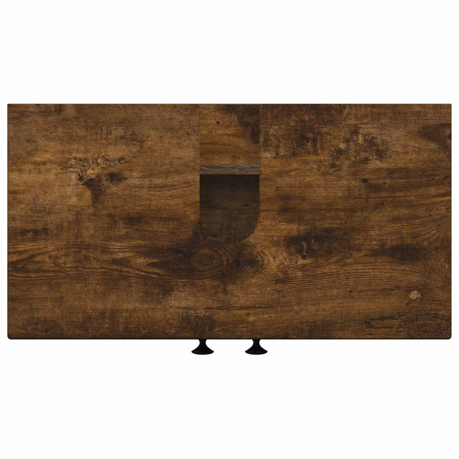 Badkamer wastafelkast EDE Gerookt eiken 59,5 x 31,5 x 59 cm