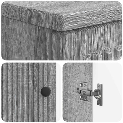 Badkamer wastafelkast EDE Grijs Sonoma 59,5 x 31,5 x 59 cm