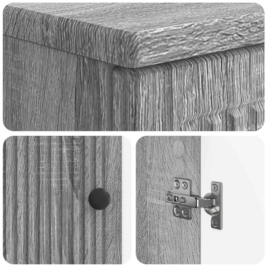Badkamer wastafelkast EDE Grijs Sonoma 59,5 x 31,5 x 59 cm