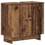 Wastafelkast badkamer oud hout 59,5x31,5x59 cm