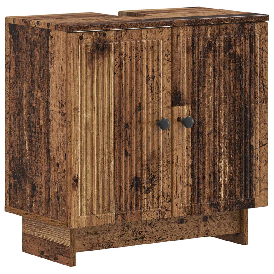 Badkamer wastafelkast EDE Oud hout 59,5 x 31,5 x 59 cm