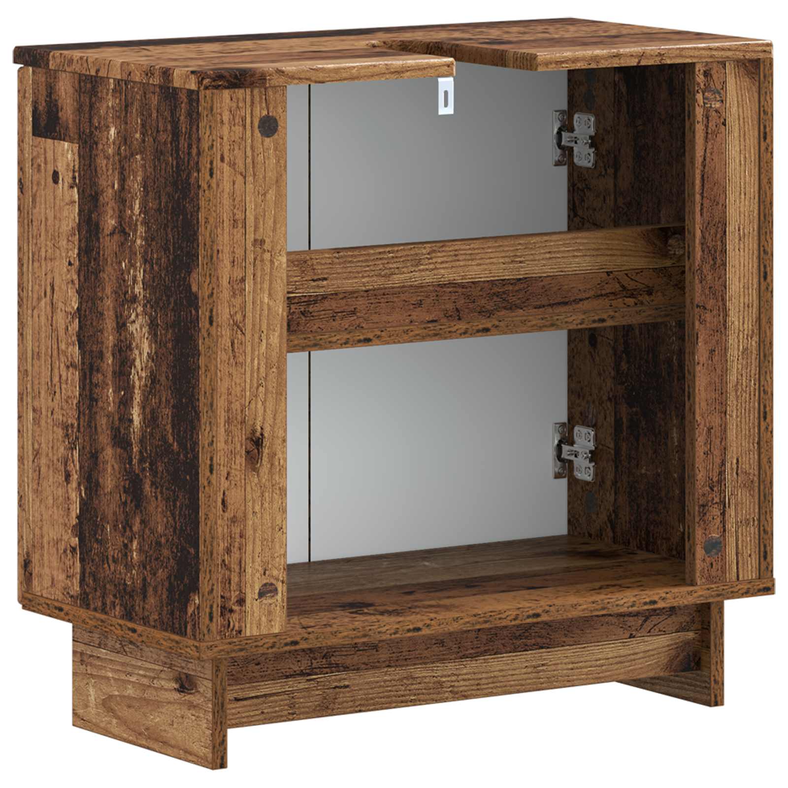 Badkamer wastafelkast EDE Oud hout 59,5 x 31,5 x 59 cm