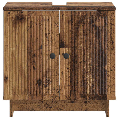 Badkamer wastafelkast EDE Oud hout 59,5 x 31,5 x 59 cm