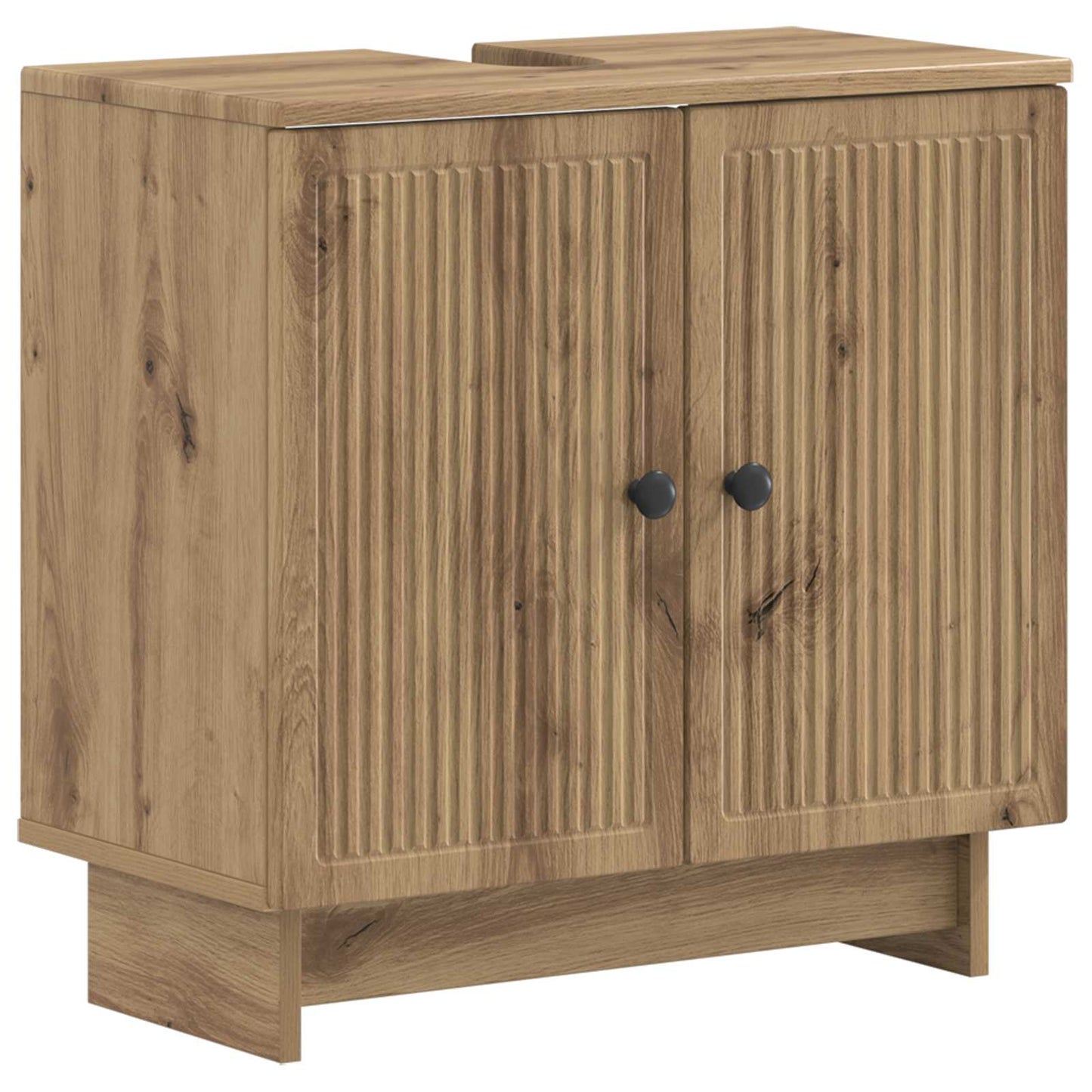 Badkamer wastafelkast EDE Artisanaal eiken 59,5 x 31,5 x 59 cm