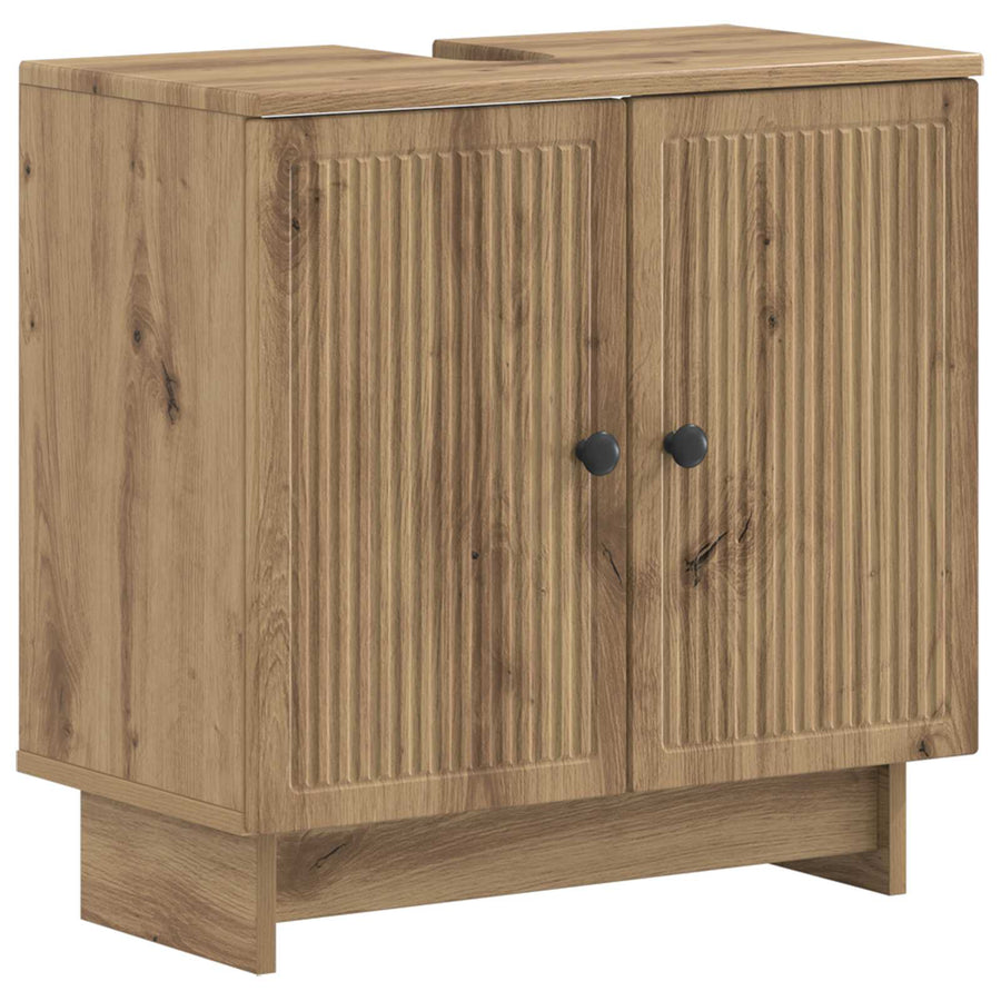 Badkamer wastafelkast EDE Artisanaal eiken 59,5 x 31,5 x 59 cm