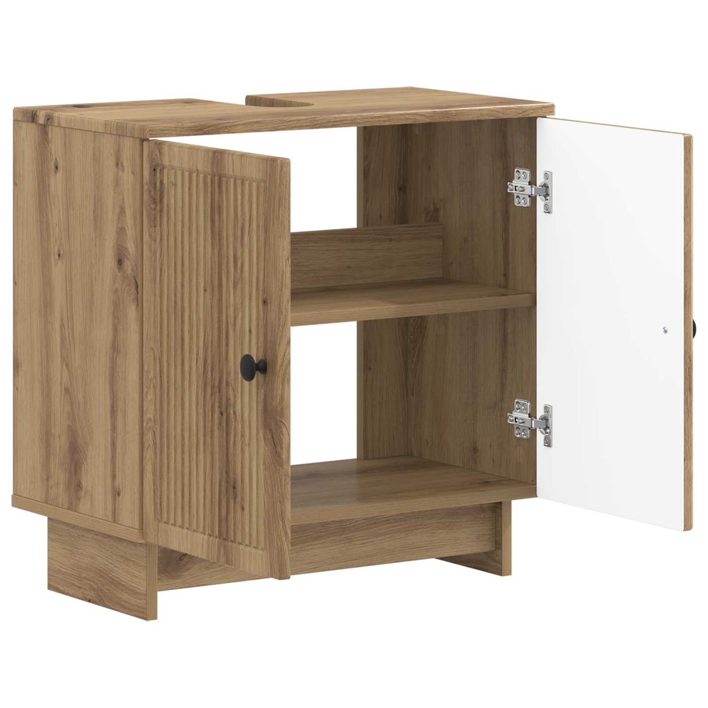 Badkamer wastafelkast EDE Artisanaal eiken 59,5 x 31,5 x 59 cm