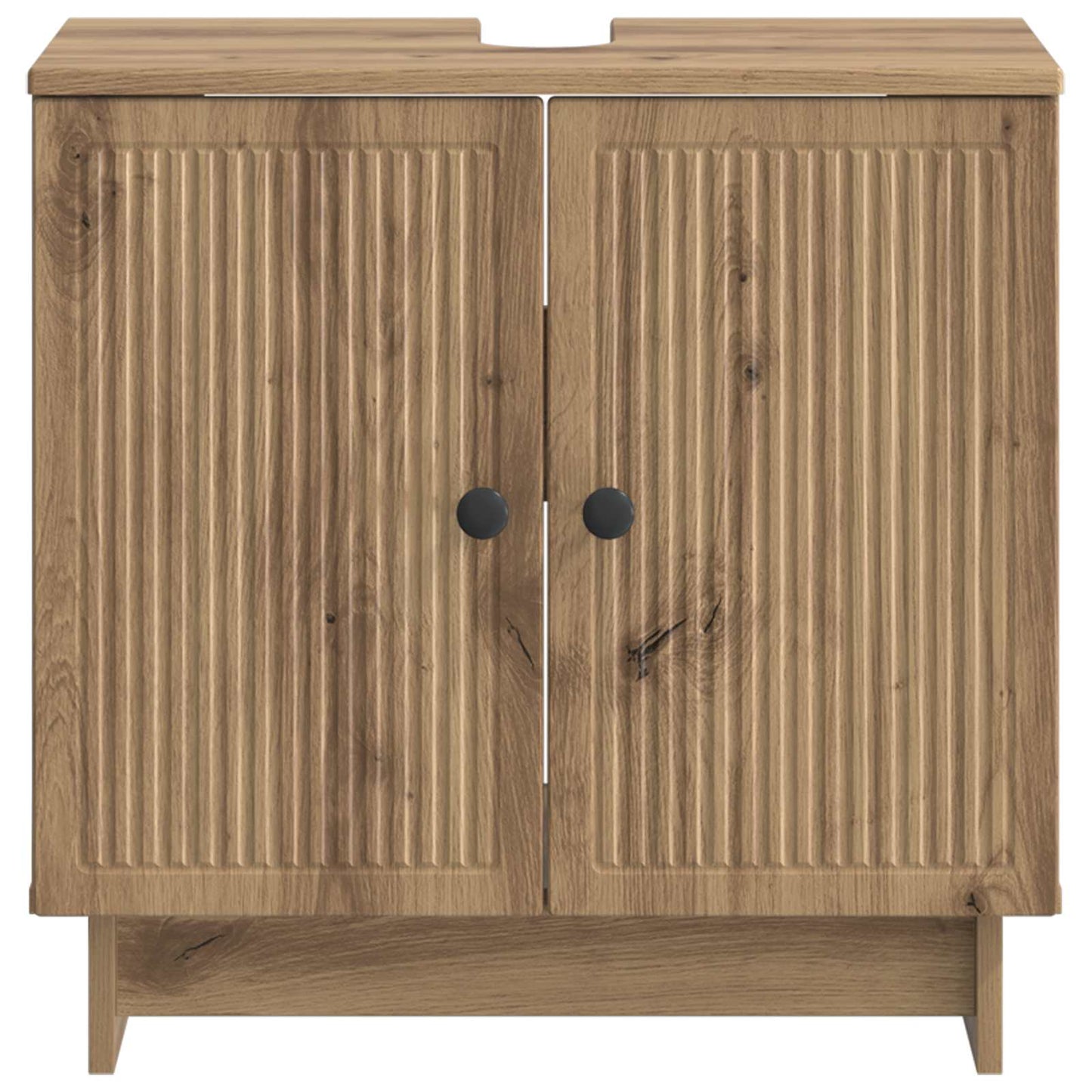 Badkamer wastafelkast EDE Artisanaal eiken 59,5 x 31,5 x 59 cm
