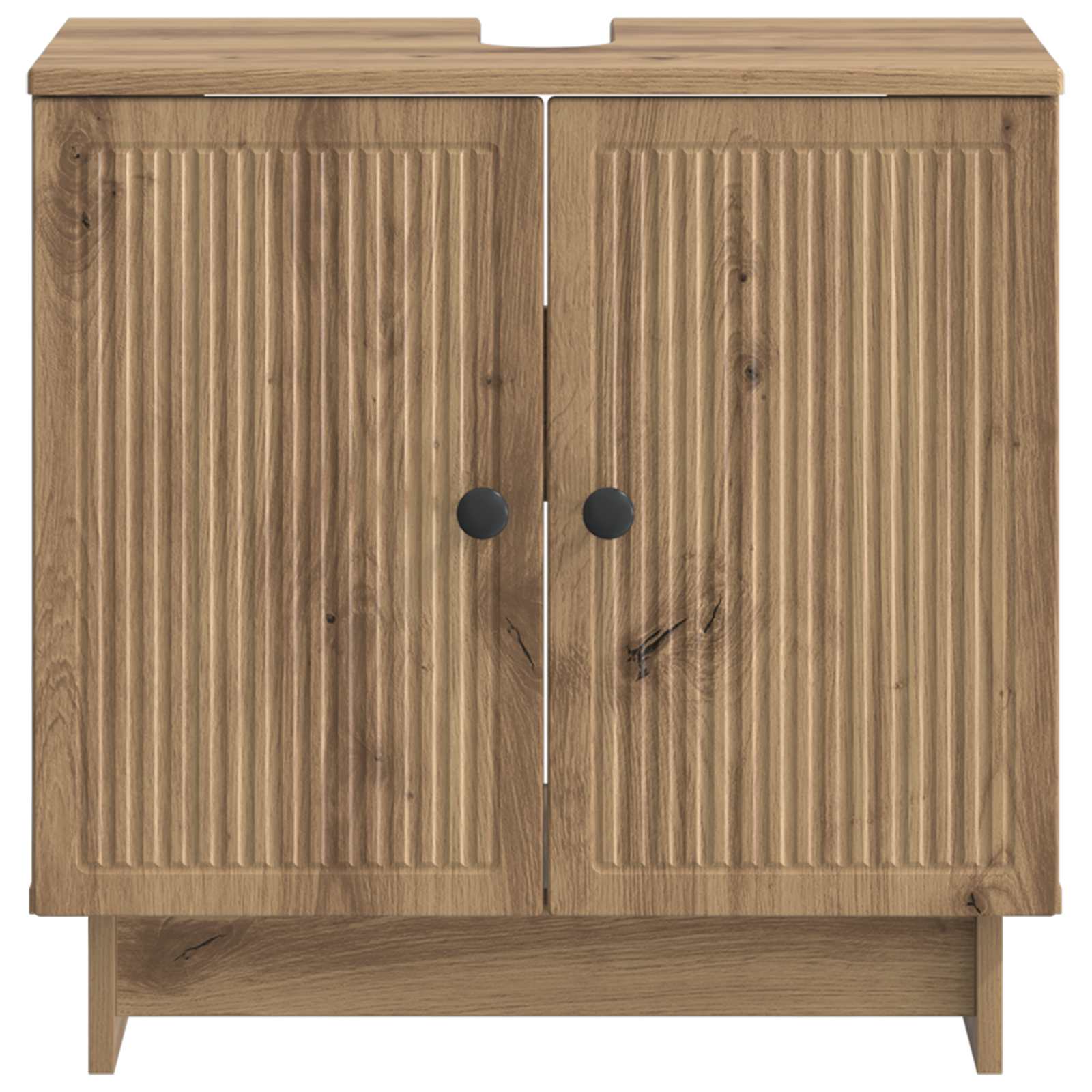 Badkamer wastafelkast EDE Artisanaal eiken 59,5 x 31,5 x 59 cm