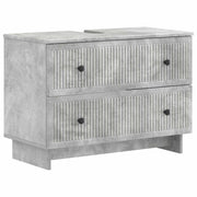 Wastafelkast badkamer 82x41x59 cm betongrijs
