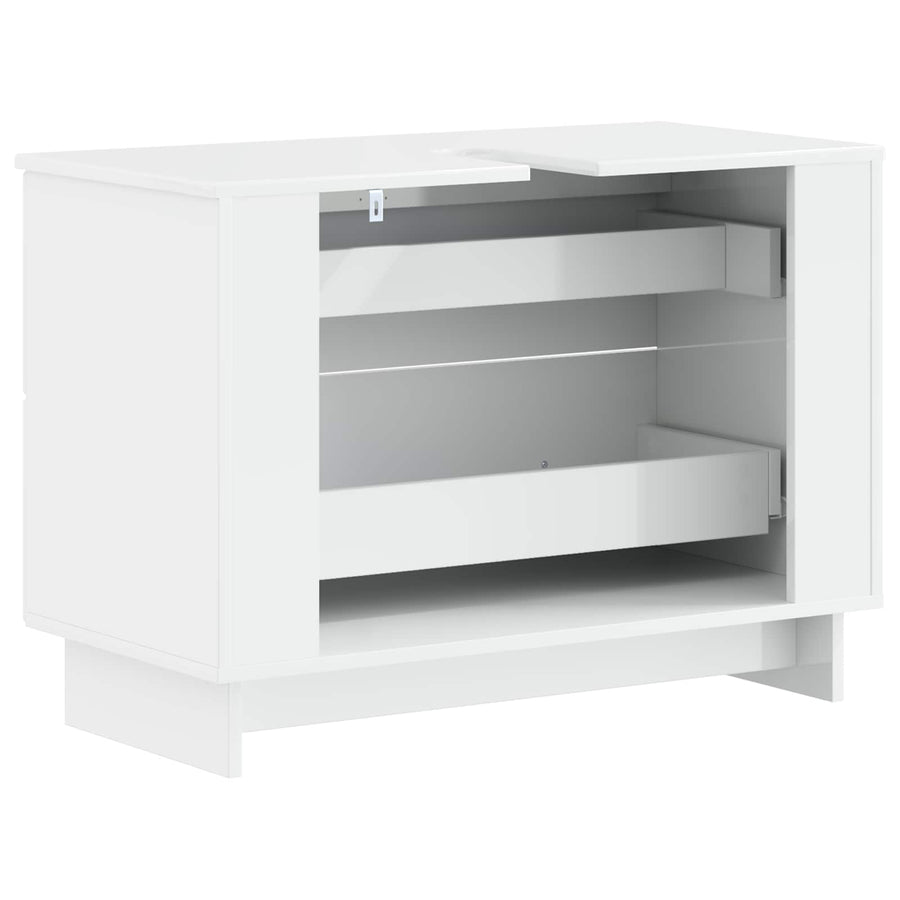Badkamer wastafelkast EDE Hoogglans Wit 82 x 41 x 59 cm