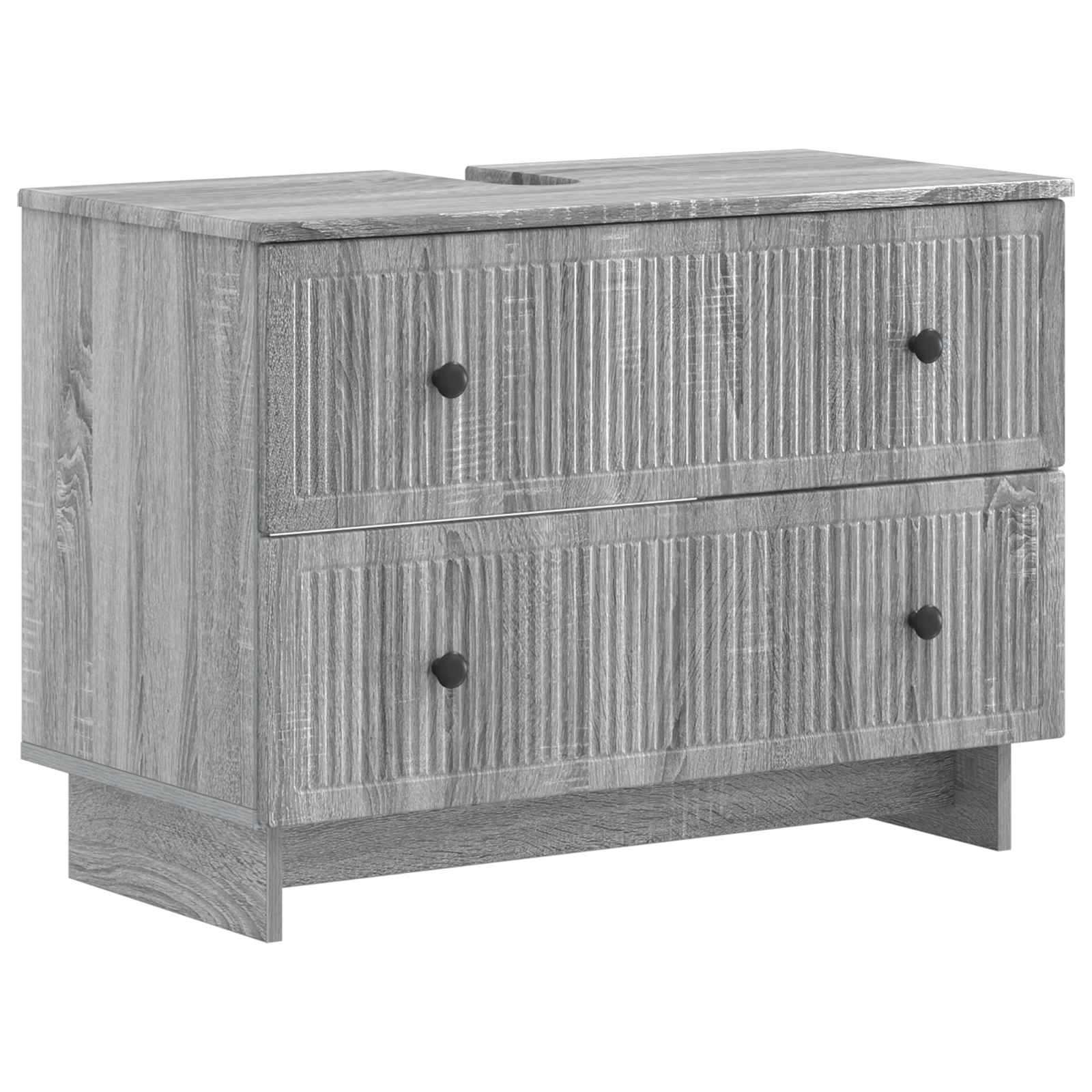 Badkamer wastafelkast EDE Grijs Sonoma 82 x 41 x 59 cm