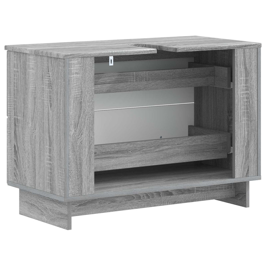 Badkamer wastafelkast EDE Grijs Sonoma 82 x 41 x 59 cm