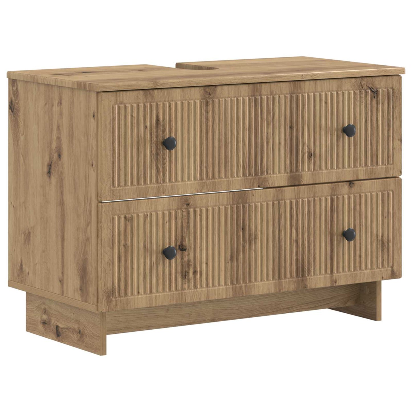 Badkamer wastafelkast EDE Artisanaal eiken 82 x 41 x 59 cm