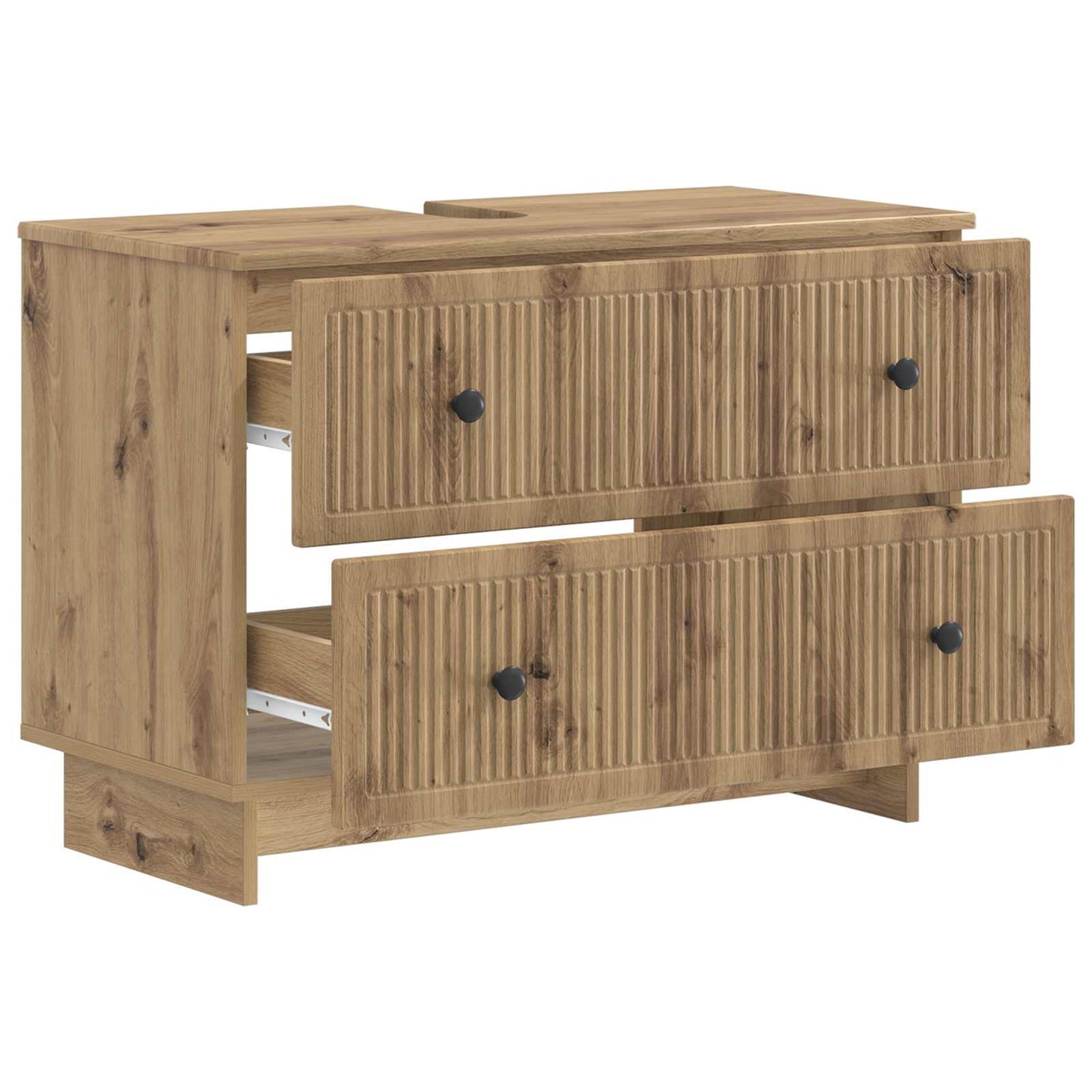 Badkamer wastafelkast EDE Artisanaal eiken 82 x 41 x 59 cm