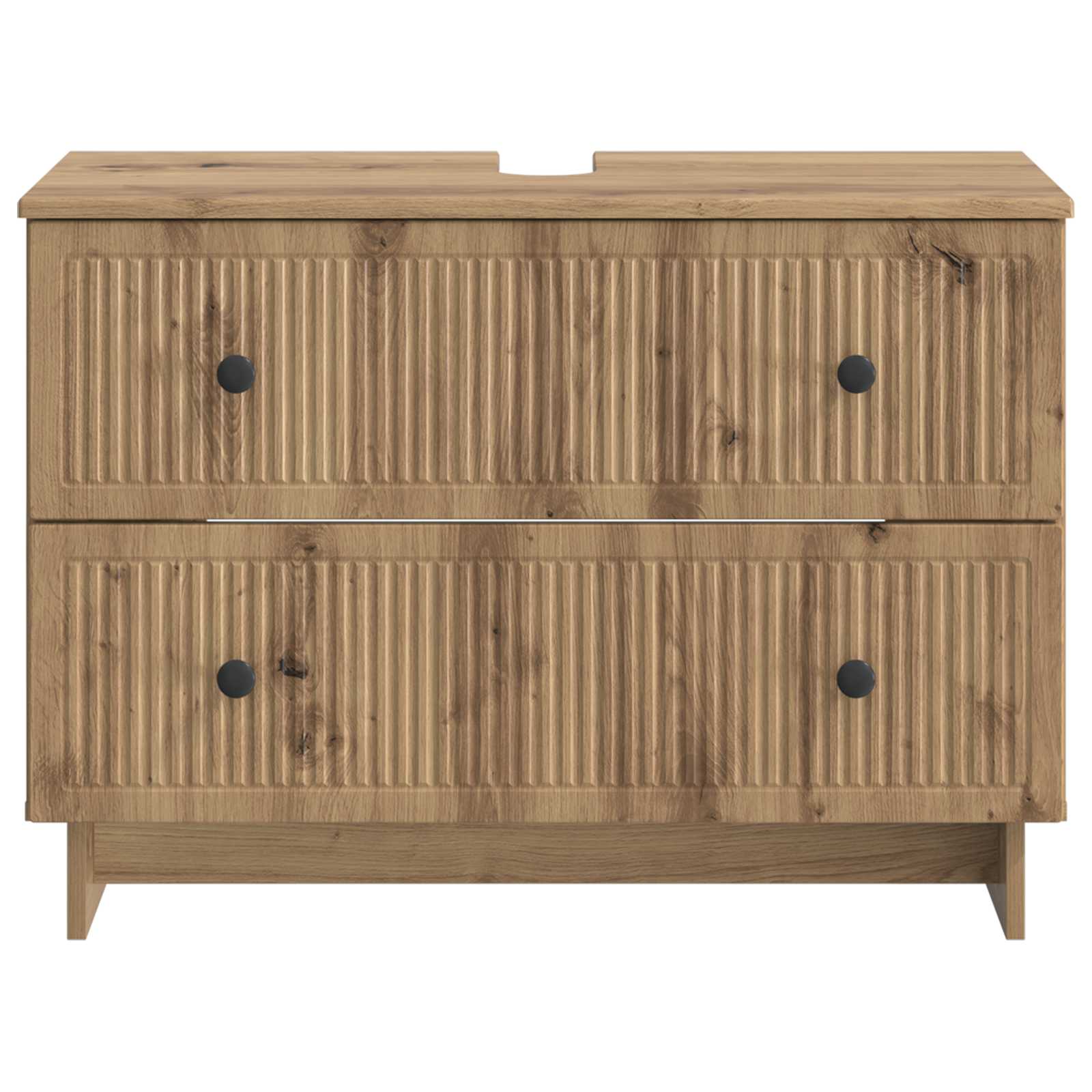 Badkamer wastafelkast EDE Artisanaal eiken 82 x 41 x 59 cm