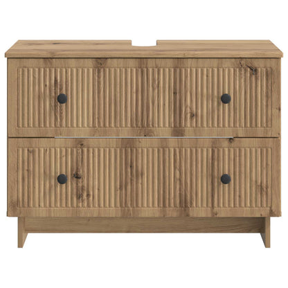 Badkamer wastafelkast EDE Artisanaal eiken 82 x 41 x 59 cm