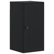 Badkamer wandkast 30x31x59 cm zwart bewerkt hout