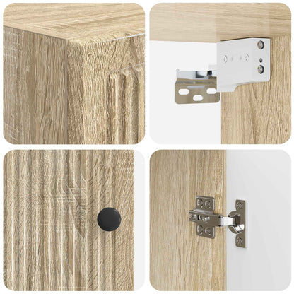 Badkamer wandkast EDE Sonoma Eiken 30 x 31 x 59 cm Bewerkt hout