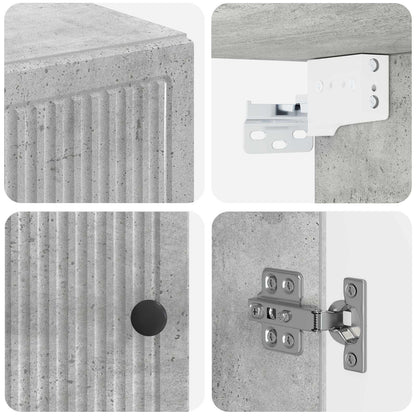 Badkamer wandkast EDE Betongrijs 30 x 31 x 59 cm Bewerkt hout
