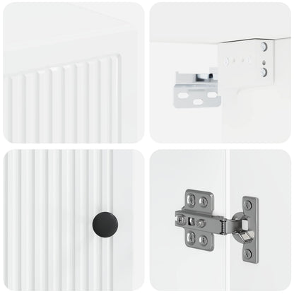 Badkamer wandkast EDE Hoogglans Wit 30 x 31 x 59 cm