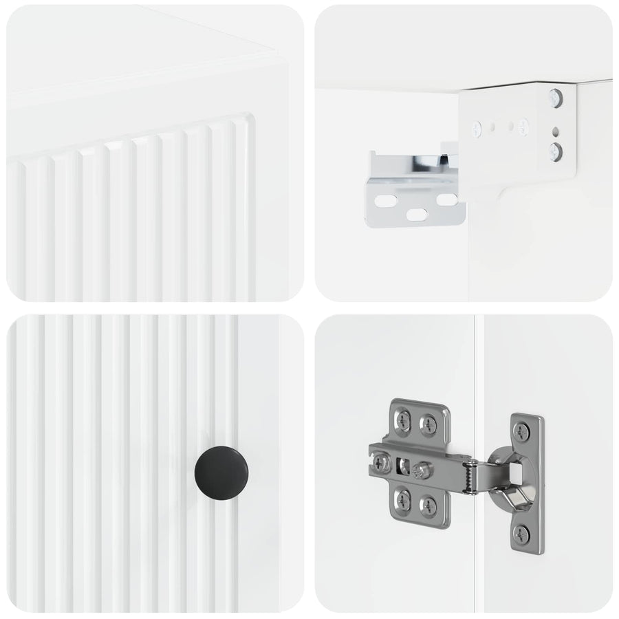 Badkamer wandkast EDE Hoogglans Wit 30 x 31 x 59 cm