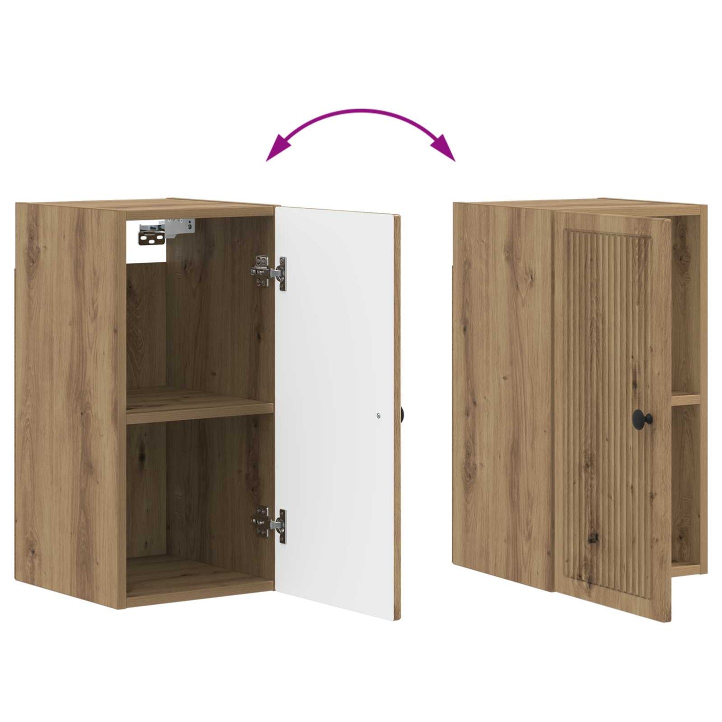 Badkamer wandkast EDE Artisanaal eiken 30 x 31 x 59 cm