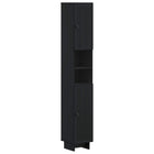 Badkamerkast met Open Plank EDE Zwart 30 x 31 x 190 cm