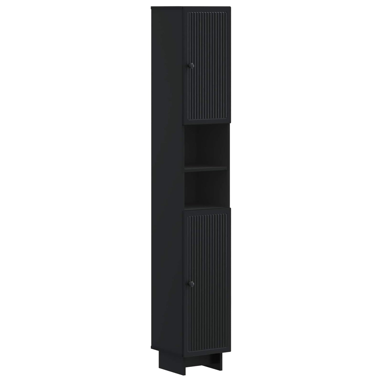 Badkamerkast met Open Plank EDE Zwart 30 x 31 x 190 cm