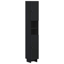 Badkamerkast met Open Plank EDE Zwart 30 x 31 x 190 cm