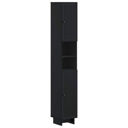 Badkamerkast met Open Plank EDE Zwart 30 x 31 x 190 cm