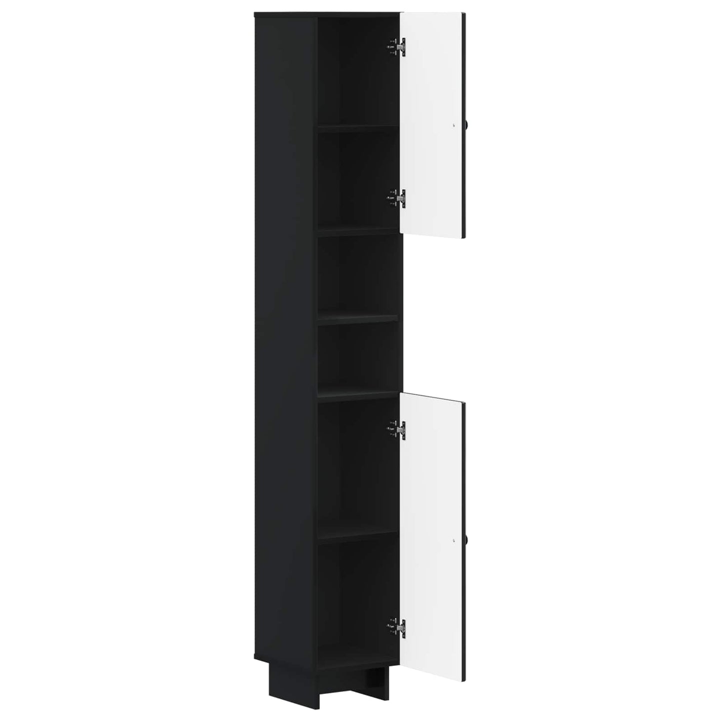 Badkamerkast met Open Plank EDE Zwart 30 x 31 x 190 cm