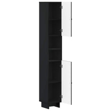 Badkamerkast met Open Plank EDE Zwart 30 x 31 x 190 cm