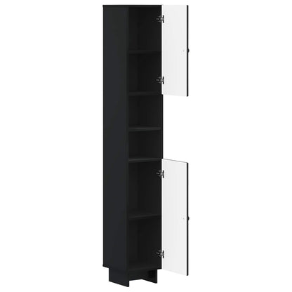 Badkamerkast met Open Plank EDE Zwart 30 x 31 x 190 cm
